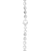 Sterling Silver Rhodium Plated Moon Cut Bead Chain (6.00 mm)