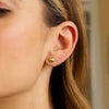 14k Yellow Gold Round Stud Earrings (6.0 mm)