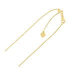 Adjustable Cable Chain in 14k Yellow Gold (0.97 mm) (Style 21953), view 4