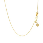 Adjustable Cable Chain in 14k Yellow Gold (0.97 mm) (Style 21953), view 5