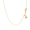 Adjustable Cable Chain in 14k Yellow Gold (0.97 mm)