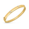 14K Yellow Gold Trilogy Diamond Bangle (5.40 mm), view 2