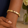 14K Yellow Gold Trilogy Diamond Bangle (5.40 mm), view 4