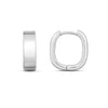 Sterling Silver Round Hoop Earrings with Timeless Design