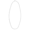 Double Extendable Cable Chain in 14k White Gold (1.40 mm)