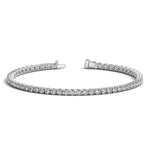 Lab Grown Round Diamond Tennis Bracelet in 14K White Gold (4 cctw F/G VS2/SI1)
