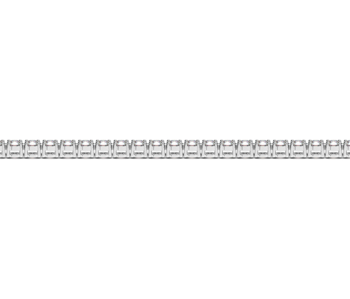 Lab Grown Round Diamond Tennis Bracelet in 14K White Gold (4 cctw F/G VS2/SI1), view 3
