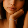 Lab Grown Round Diamond Tennis Bracelet in 14K White Gold (4 cctw F/G VS2/SI1), view 4