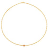 14K Yellow Gold Citrine Mirrored Chain (2.20 mm)