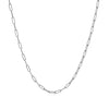 18K White Gold Fine Paperclip Chain (1.50 mm)
