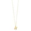 14K Yellow Gold Helium Initial H Pendant