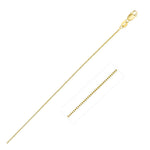 14k Yellow Gold Classic Box Chain (0.45 mm) (Style 75284), view 13