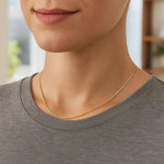 14k Yellow Gold Classic Box Chain (0.45 mm) (Style 75284), view 19