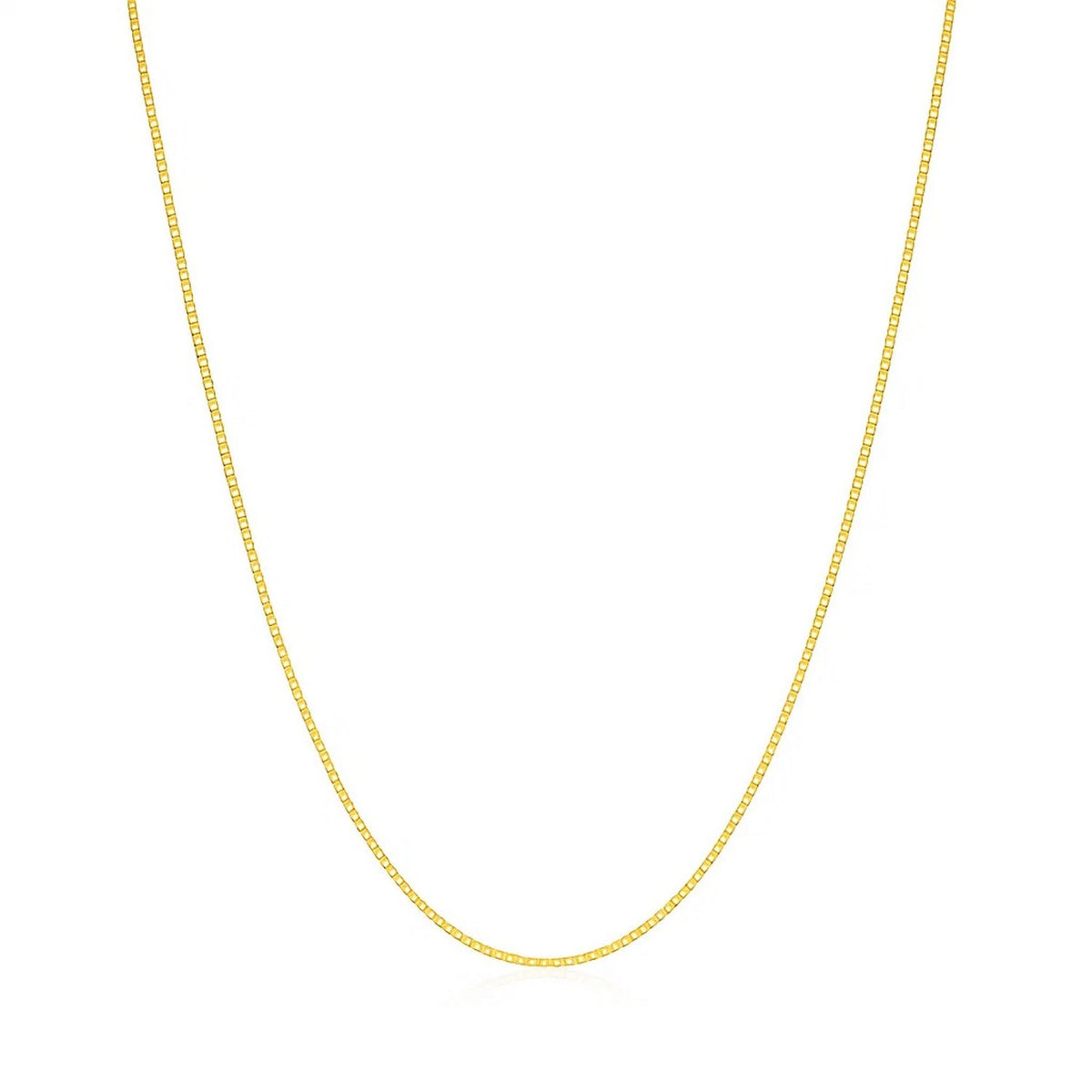 14k Yellow Gold Classic Box Chain (0.45 mm) (Style 75284), view 12