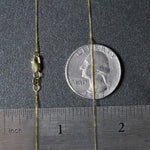 14k Yellow Gold Classic Box Chain (0.45 mm) (Style 75284), view 17
