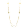 Long Hamsa Necklace in 14K Yellow Gold