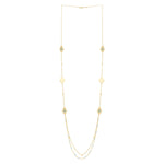 Long Hamsa Necklace in 14K Yellow Gold, view 2