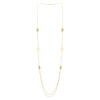 Long Hamsa Necklace in 14K Yellow Gold