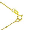 14K Yellow Gold Malachite Inlay Circle Necklace