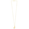 14K Yellow Gold Helium Initial J Pendant