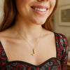 14K Yellow Gold Helium Initial J Pendant