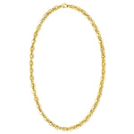 14K Yellow Gold Mirror Rolo Link Chain Necklace (7.30 mm), view 2