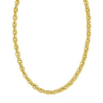 14K Yellow Gold Mirror Rolo Link Chain Necklace (7.30 mm), view 3