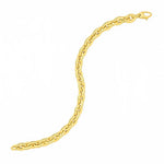 14K Yellow Gold Mirror Rolo Link Chain Necklace (7.30 mm), view 4