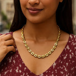 14K Yellow Gold Mirror Rolo Link Chain Necklace (7.30 mm), view 5