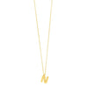 14K Yellow Gold Helium Initial N Pendant
