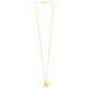 14K Yellow Gold Helium Initial N Pendant