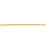 Sterling Silver Gold Plated French Cable Chain (5.00 mm), view 3