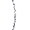 Sterling Silver Gunmetal Finish Miami Cuban Link Chain (7.00 mm)