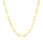 14K Yellow Gold Paperclip Chain (2.50 mm), view 5