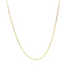 18k Yellow Gold Diamond Cut Cable Link Chain (0.80 mm)