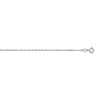 14k White Gold Machine Rope Chain (0.85 mm)