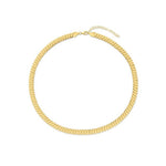 14K Yellow Gold Rib Link Necklace