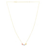 14K Tri Color Gold Triple Heart Necklace