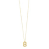 14K Yellow Gold Helium Initial B Pendant