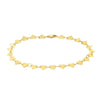 Mirror Heart Chain Bracelet in 10K Yellow Gold (4.70 mm), view 2