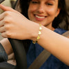 Mirror Heart Chain Bracelet in 10K Yellow Gold (4.70 mm), view 3