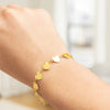 Mirror Heart Chain Bracelet in 10K Yellow Gold (4.70 mm), view 4