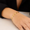 Mirror Heart Chain Bracelet in 10K Yellow Gold (4.70 mm), view 5