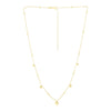 14k Yellow Gold High Polish Beaded Stations Necklace