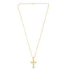 14K Yellow Gold Polished Cross Pendant