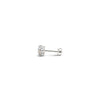 1/2 cttw Lab Grown Round Diamond Stud Earrings 14k White Gold (G/VS2)