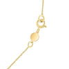 14K Yellow Gold Mini Diamond S Initial Pendant Necklace