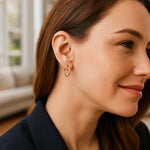 Classic Hoop Earrings in 14K Rose Gold (2x20.00 mm), view 3