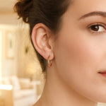 Classic Hoop Earrings in 14K Rose Gold (2x20.00 mm), view 4
