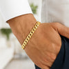 14K Yellow Gold High Polish Modern Lite Edge Bracelet (8.00 mm), view 3